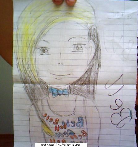 Desenele mele - Hey,am incercat sa fac un desen cu Bell,dar nu a - Fan Art